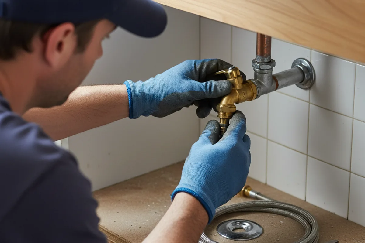 Shutoff valve and fitting work during Faucet and Fixture Repair in Allred